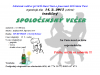 Pozvánka na "Spoločenský večer SOŠ 2015"