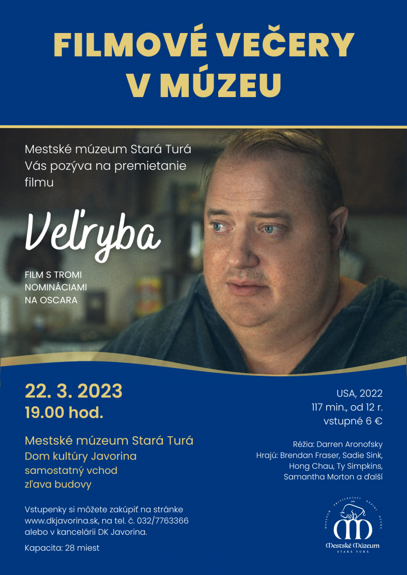 FILMOVÉ VEČERY V MÚZEU: VEĽRYBA FILMOVÉ VEČERY V MÚZEU: VEĽRYBA