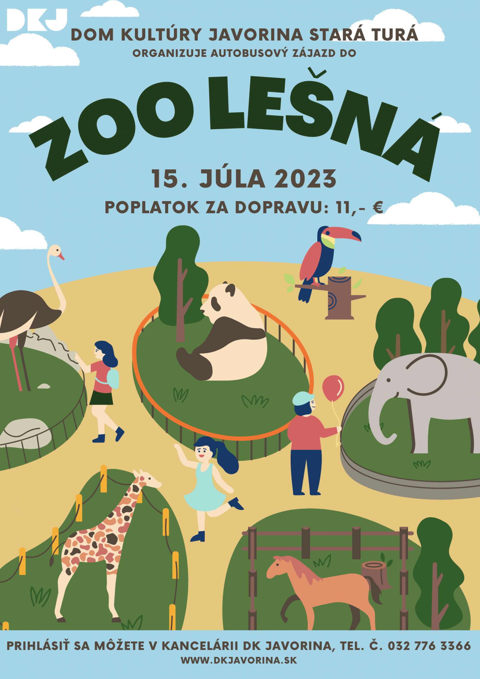 Autobusový zájazd do ZOO Lešná