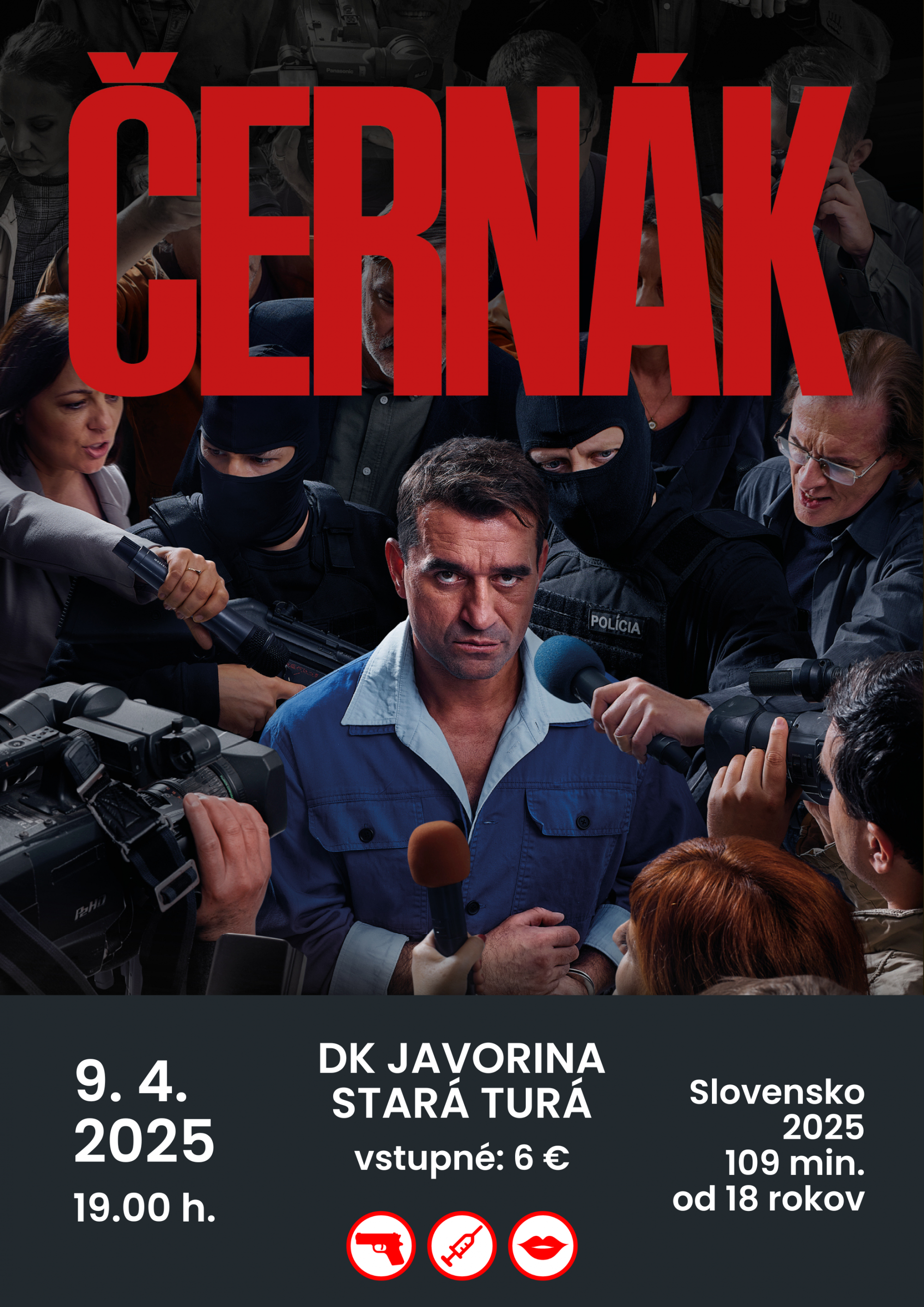 Premietanie filmu Černák Premietanie filmu Černák