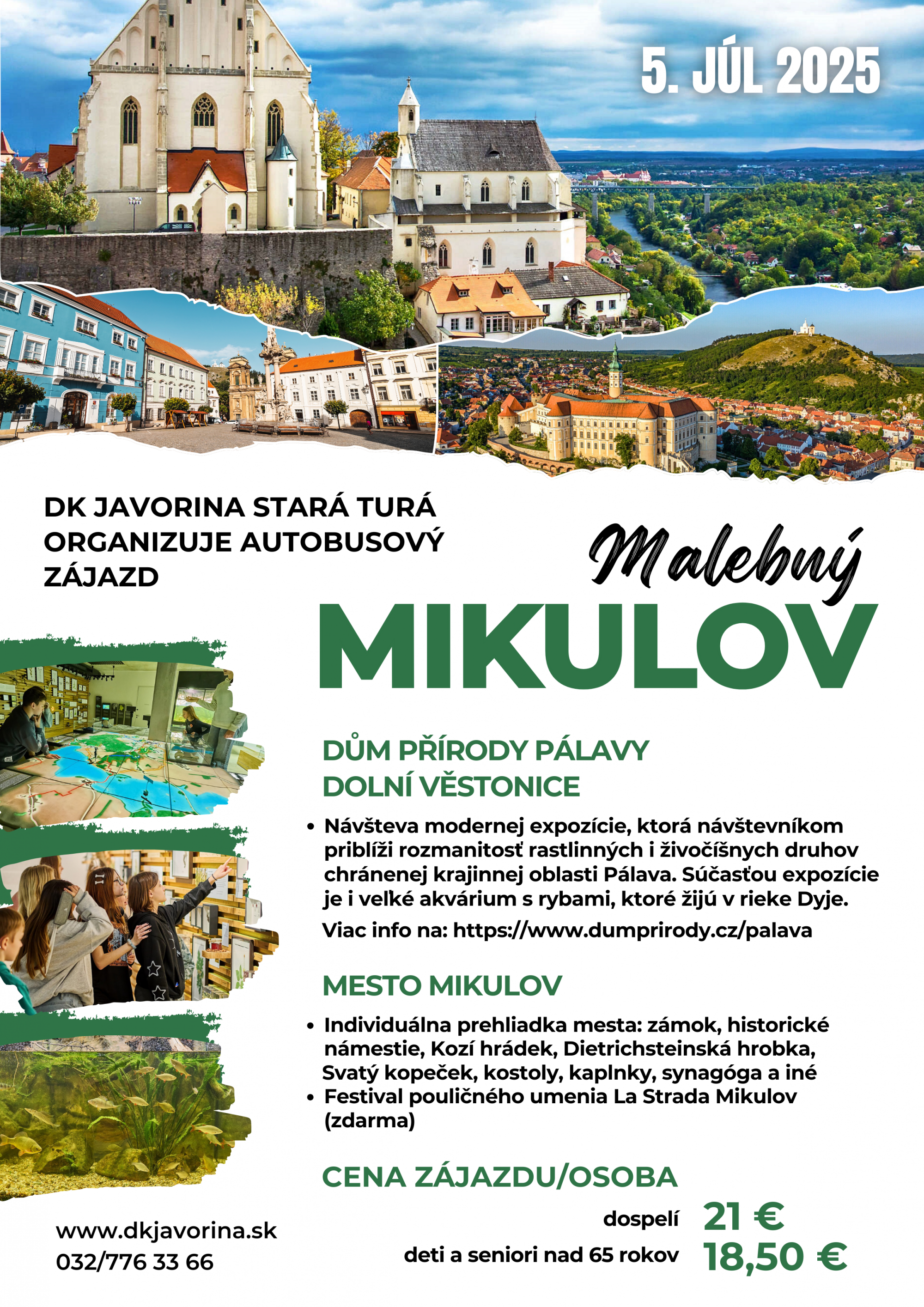 Autobusový zájazd do Mikulova