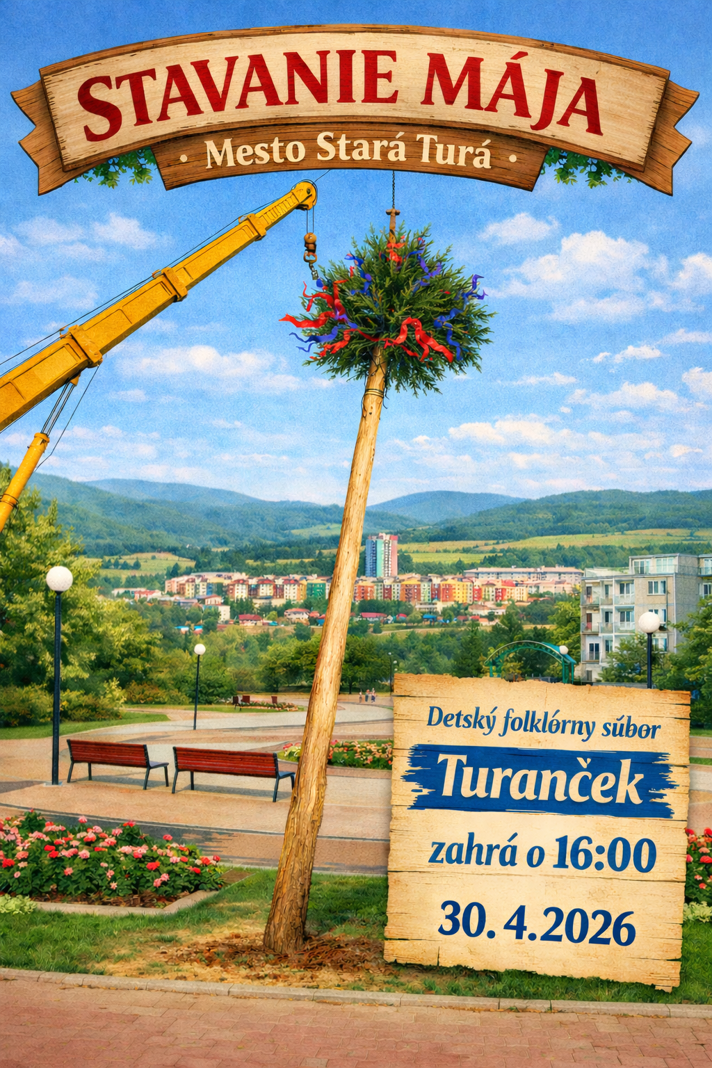 Stavanie mája v Starej Turej