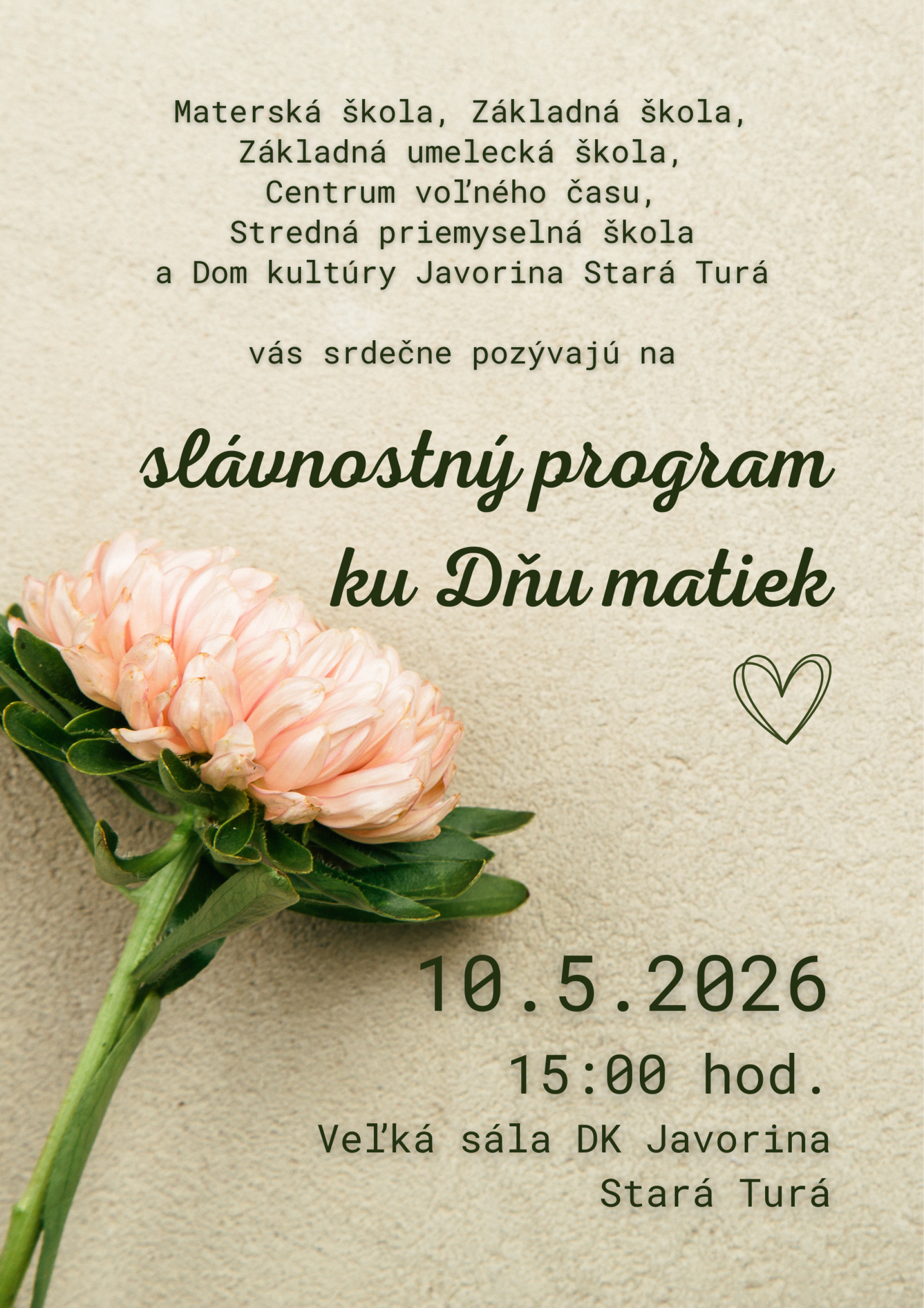 Slávnostný program ku Dňu matiek