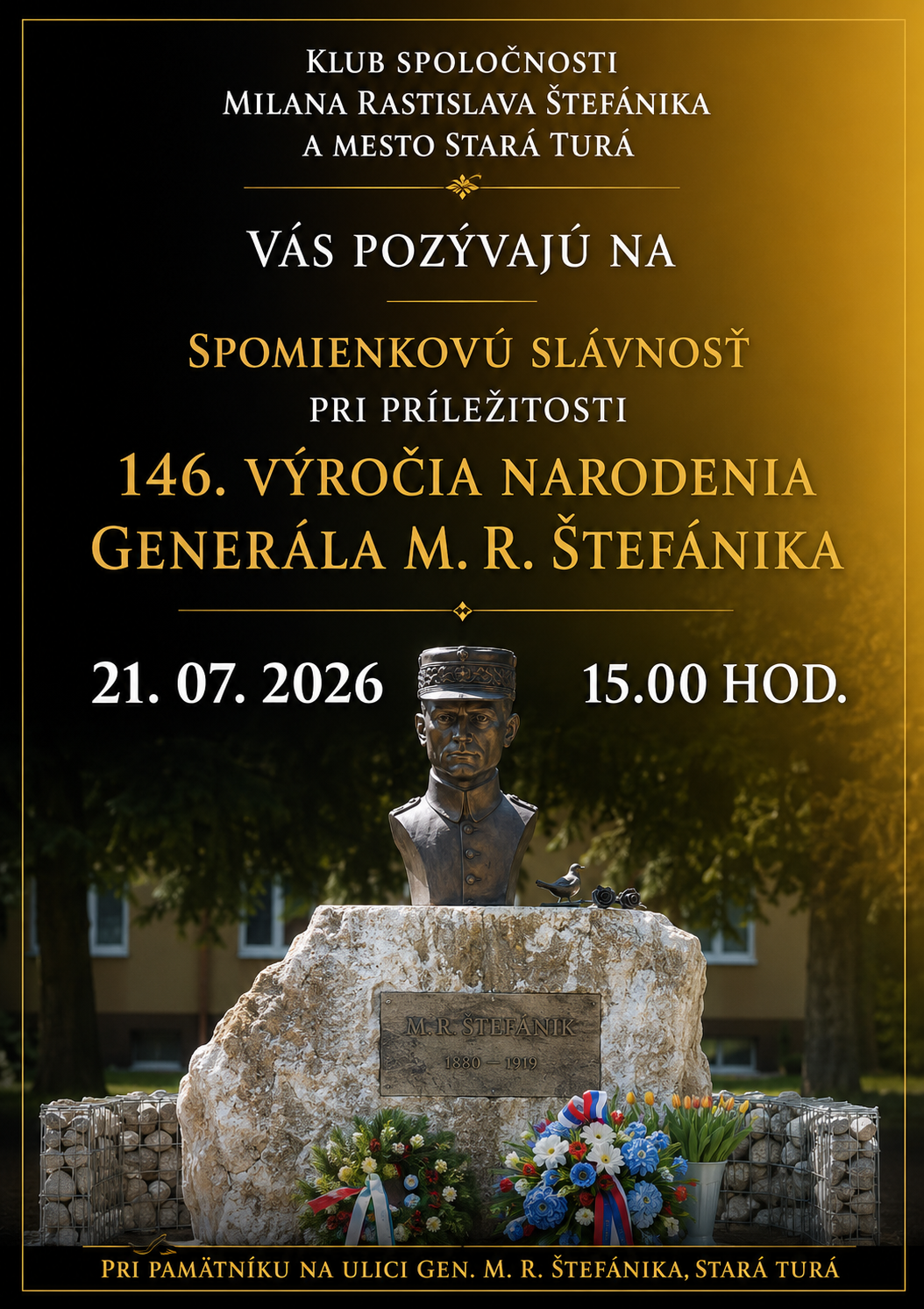 146. výročie narodenia Gen. M. R. Štefánika