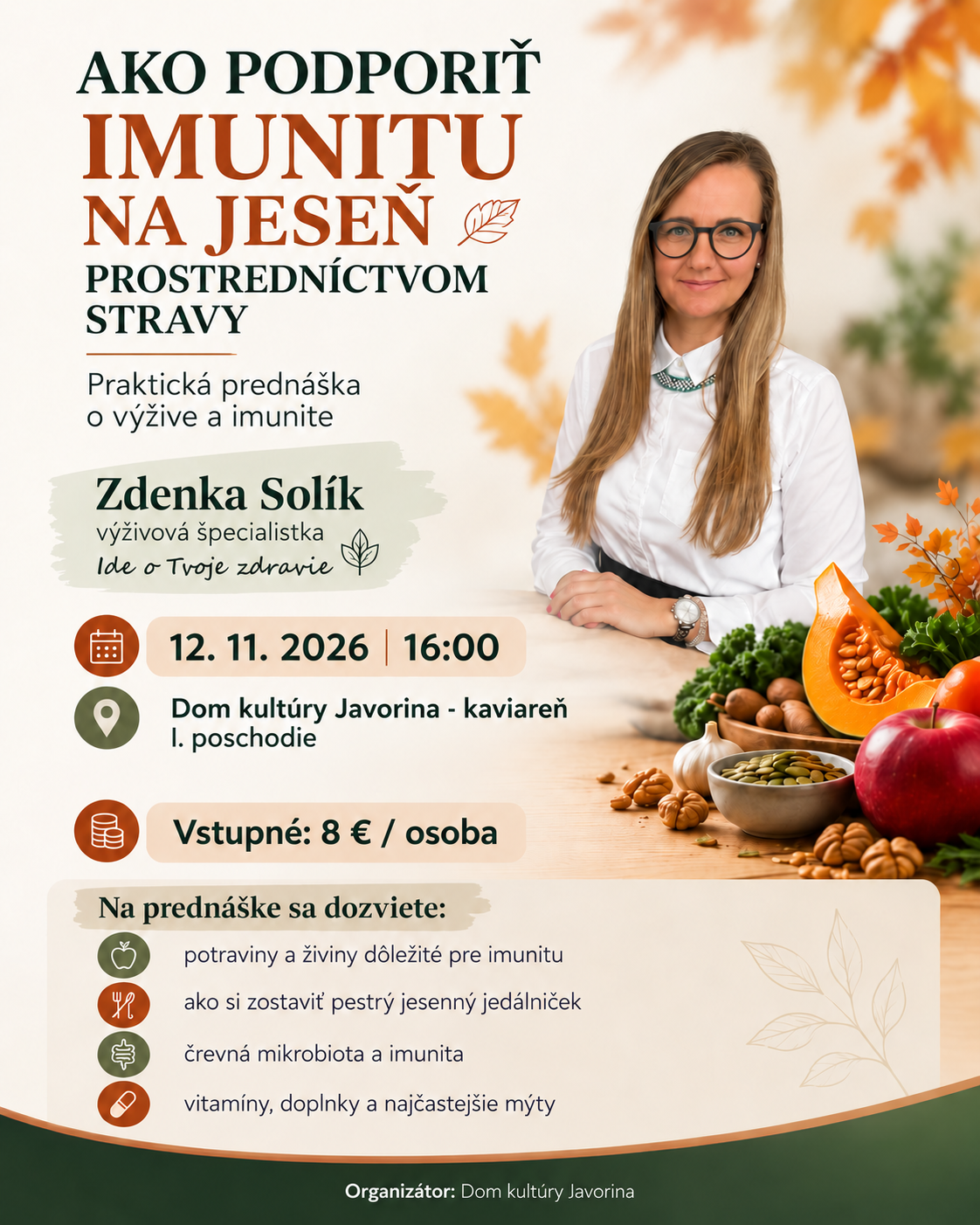 Ako podporiť imunitu na jeseň prostredníctvom stravy