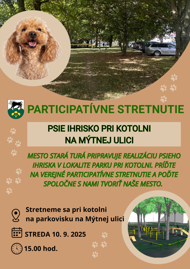 Psie ihrisko participácia plagát