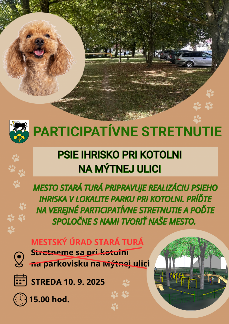 participatívne stretnutie psie ihrisko nové