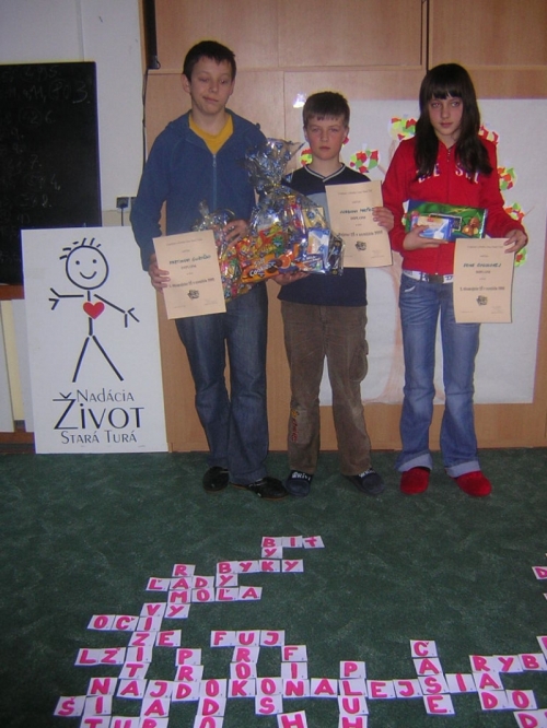 Majstrovstvá ZŠ v scrabble 2008 - víťazi