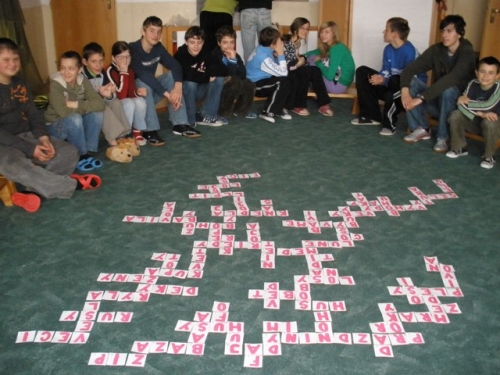 Rozohratá partia scrabble