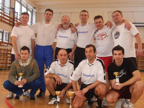 Víťazné družstvo Sevotechu, zľava: Miroslav Slyško, Ján Hodermarský, Ivan Lukáč a Michal Pavlík