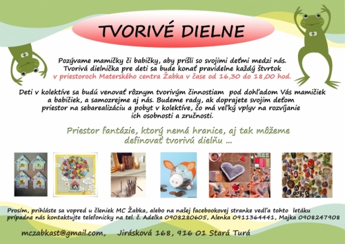 tvorivé dielne