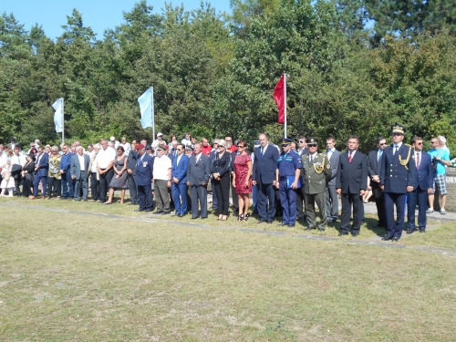 Krajské oslavy 72. výročia SNP pri pamätníku na vrchu Roh Lubina 