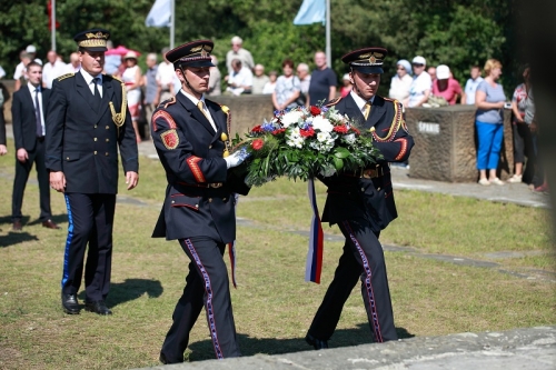 Krajské oslavy 72. výročia SNP pri pamätníku na vrchu Roh Lubina 