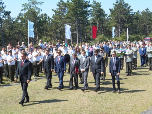 Krajské oslavy 72. výročia SNP pri pamätníku na vrchu Roh Lubina 