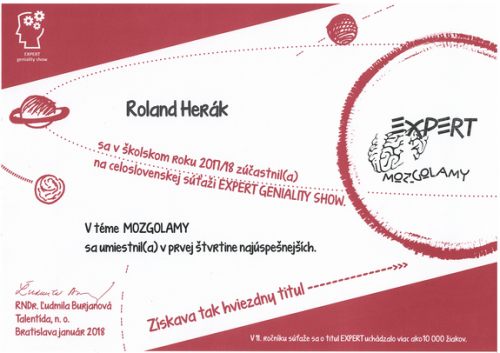Významné úspechy žiakov SOŠ Stará Turá vo vedomostných súťažiach