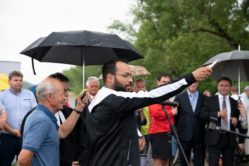 Slávnostné otvorenie prvých 13,4 km Vážskej cyklotrasy (autor: TSK)