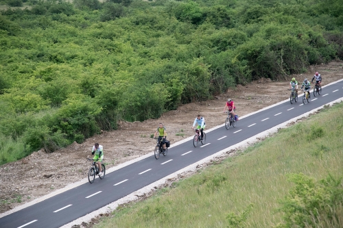 Slávnostné otvorenie prvých 13,4 km Vážskej cyklotrasy (autor: TSK)