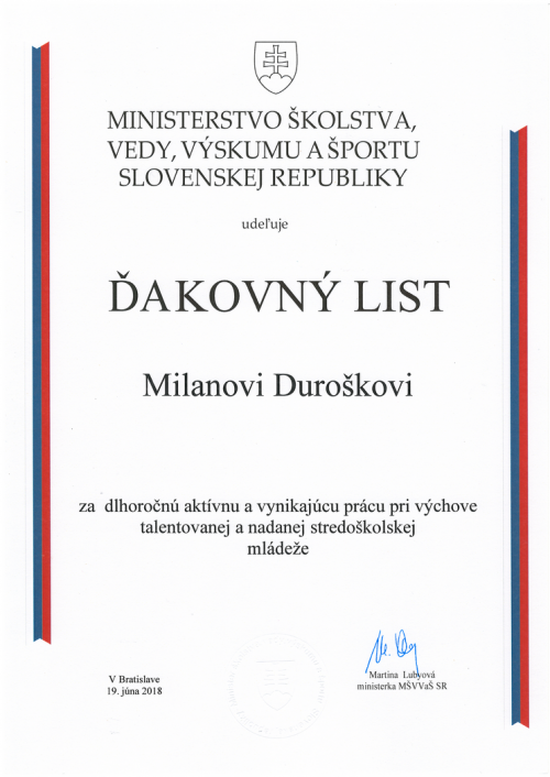 Ocenenie za SOČ