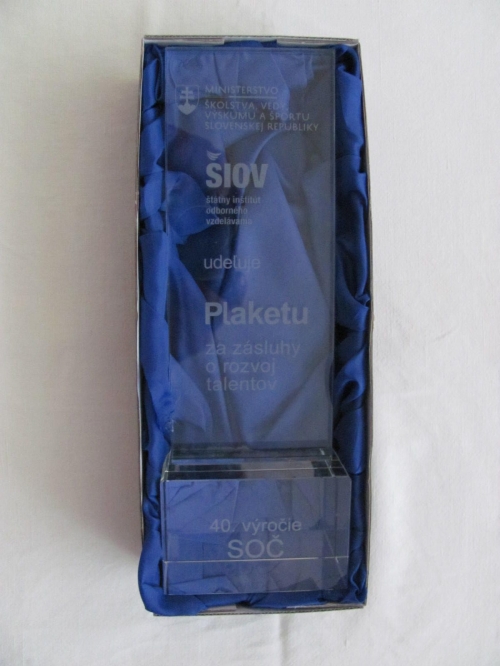 Ocenenie za SOČ