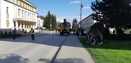 Stavanie mája v Starej Turej (29.4.2022)
