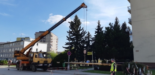 Stavanie mája v Starej Turej (29.4.2022)