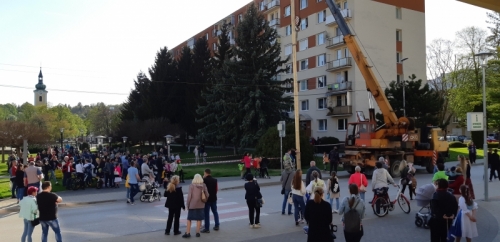 Stavanie mája v Starej Turej (29.4.2022)