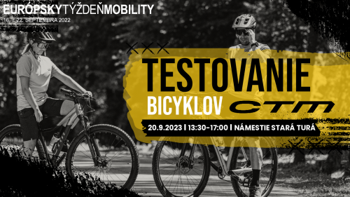 Program ETM 2023 v Starej Turej - Testovanie bicyklov CTM