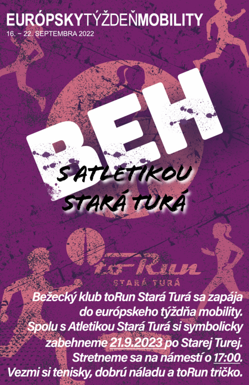 Program ETM 2023 v Starej Turej - Beh s Atletikou Stará Turá