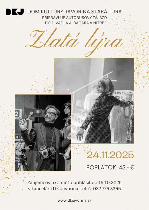Autobusový zájazd do DAB Nitra - Zlatá lýra