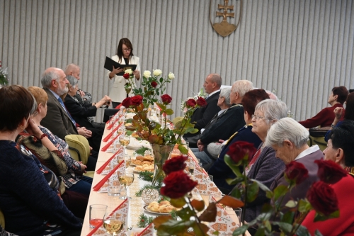 Slávnostné stretnutie jubilantov na Mestskom úrade v Starej Turej