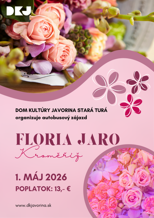 Autobusový zájazd na výstavu FLORIA JARO Kroměříž