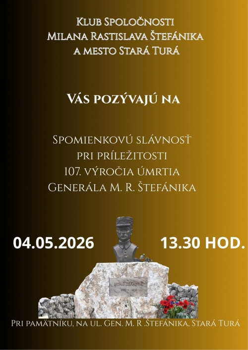 107. výročie úmrtia Generála M.R.Štefánika
