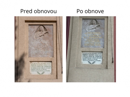 Obnova pamätnej tabule