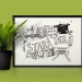 Špeciálna ilustrácia mesta Stará Turá