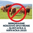 Mimoriadne núdzové opatrenie – slintačka a krívačka 2025: Slovensko prijíma prísne opatrenia na obmedzenie šírenia vírusu