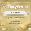 V súťaži ZlatyErb.sk sa webová stránka mesta Stará Turá opäť umiestnila na prvom mieste